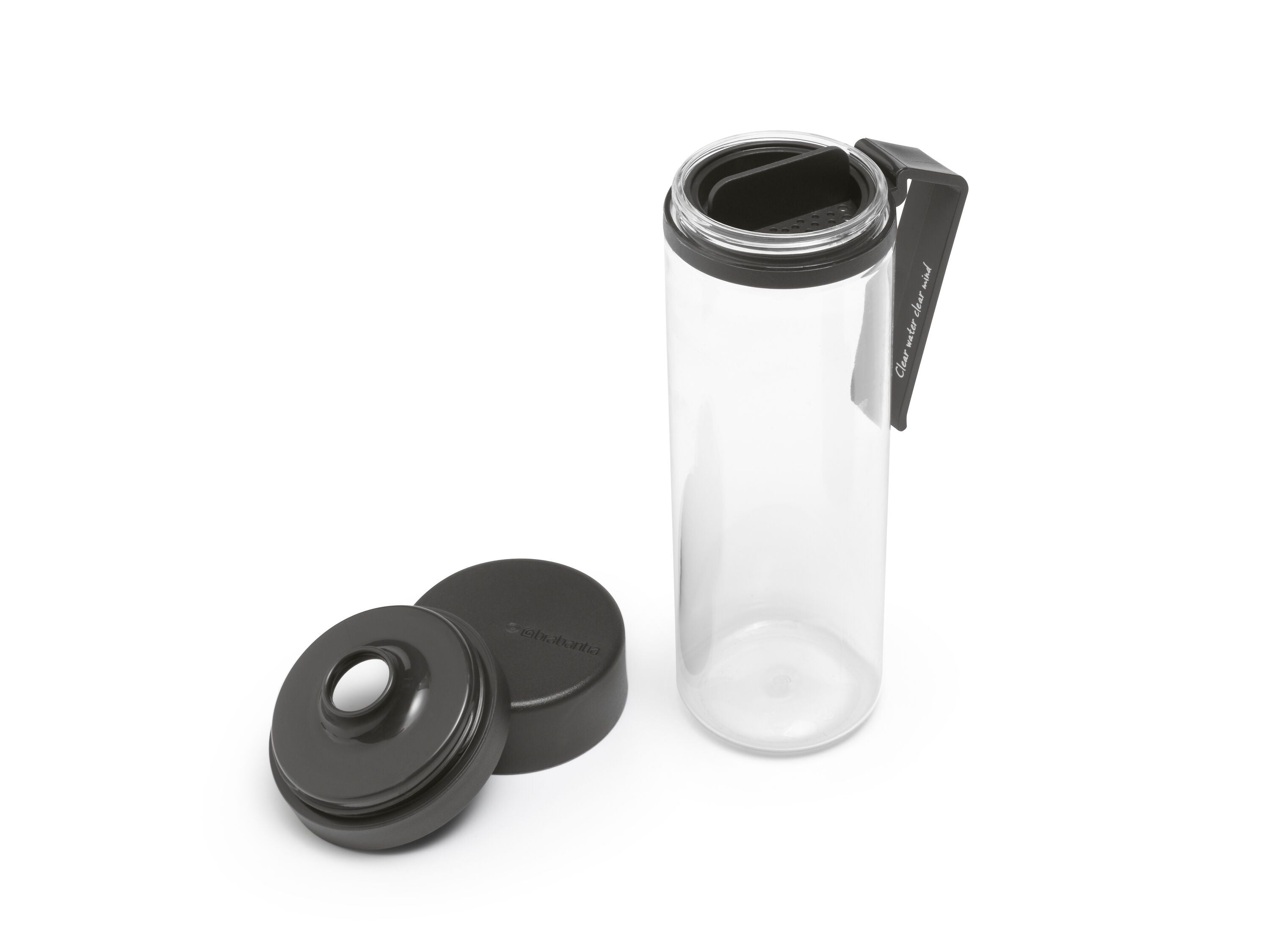 brabantia MAKE & TAKE Trinkflasche - Dunkelgrau / B: 9.7 x T: 6.9 x H: 22.8