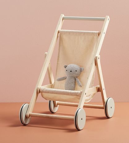 Kids Concept Puppen Buggy - Natur