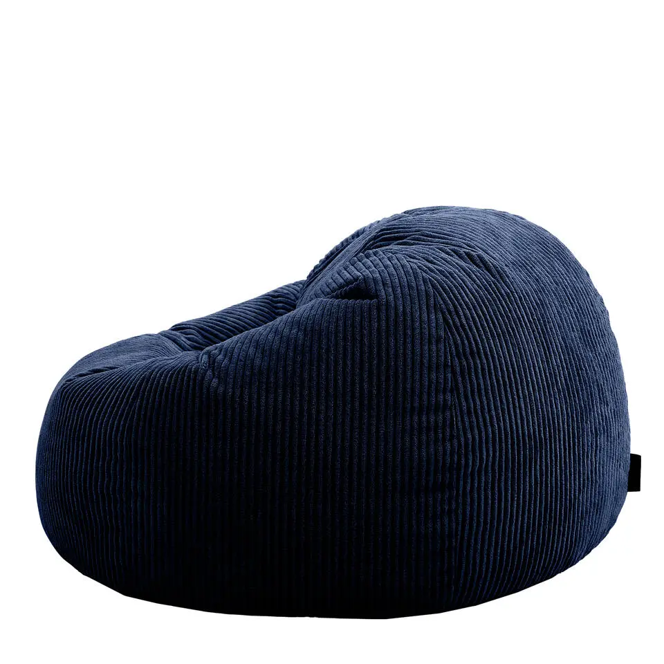Set van 2 icon Zitzak Kingston - Corduroy Zitzak Volwassenen - Marineblauw