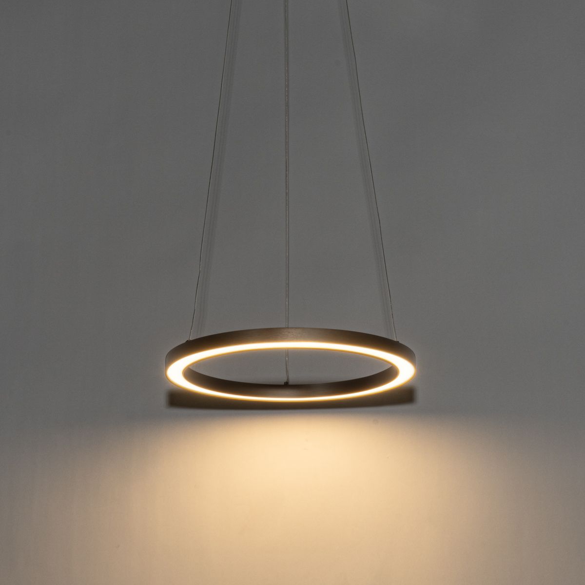 Hanglamp brons 40 cm incl. LED 3-staps dimbaar - Girello