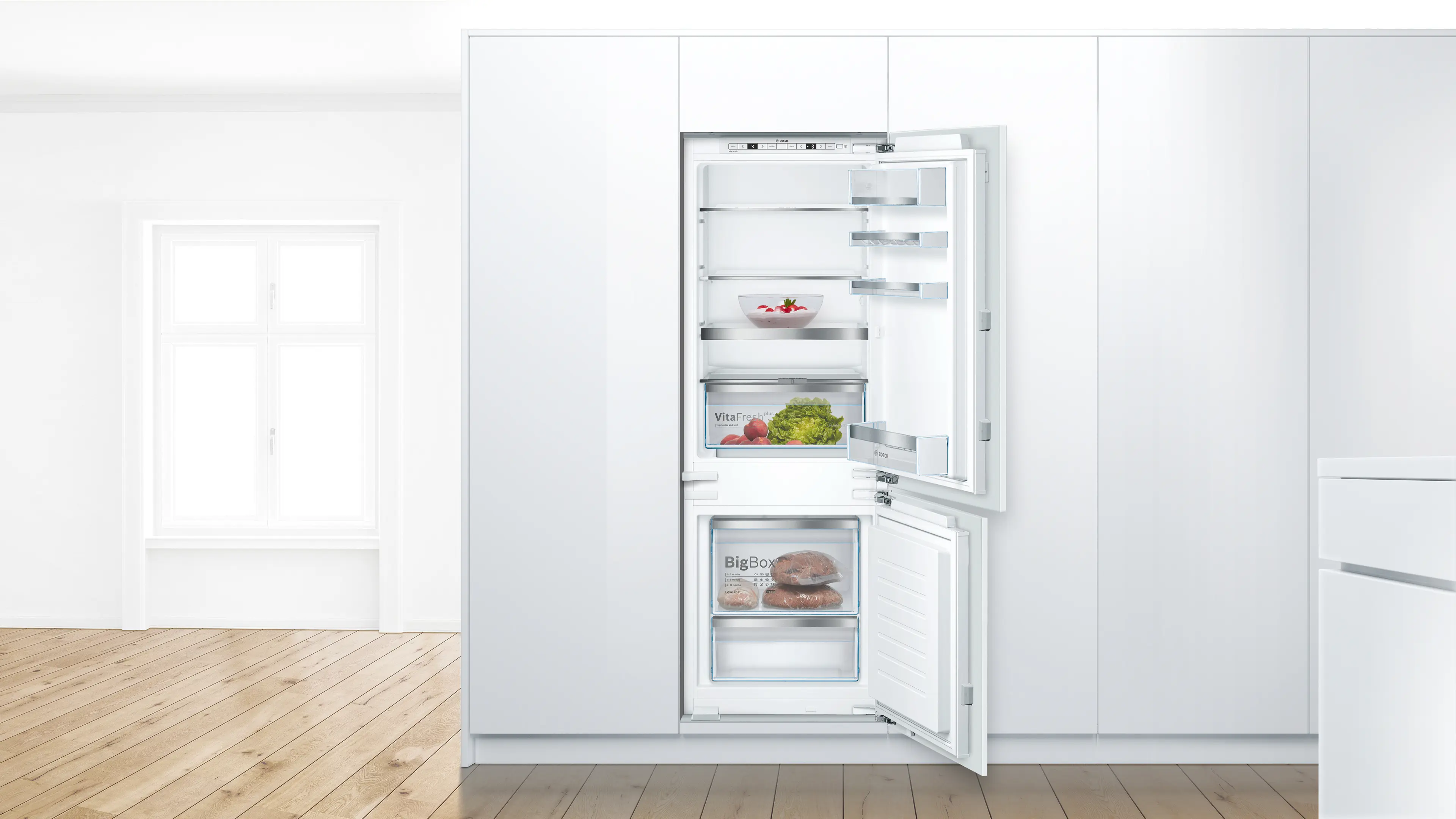Serie 6 Inbouw koel-vriescombinatie 157.8 x 55.8 cm Vlakscharnier