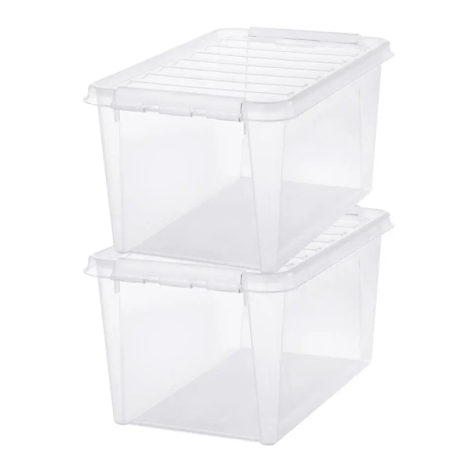 SmartStore Stevige Opbergbox 46L Set van 2 - 59x39x31cm