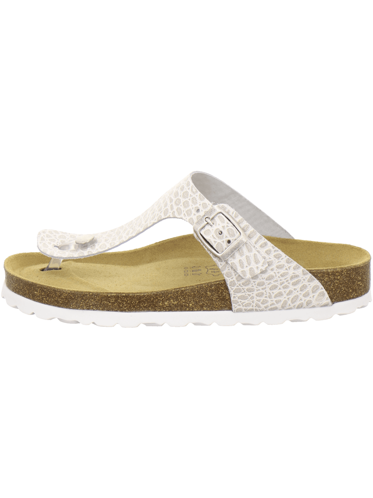 Zehensteg Sandalen Damen beige-crocco