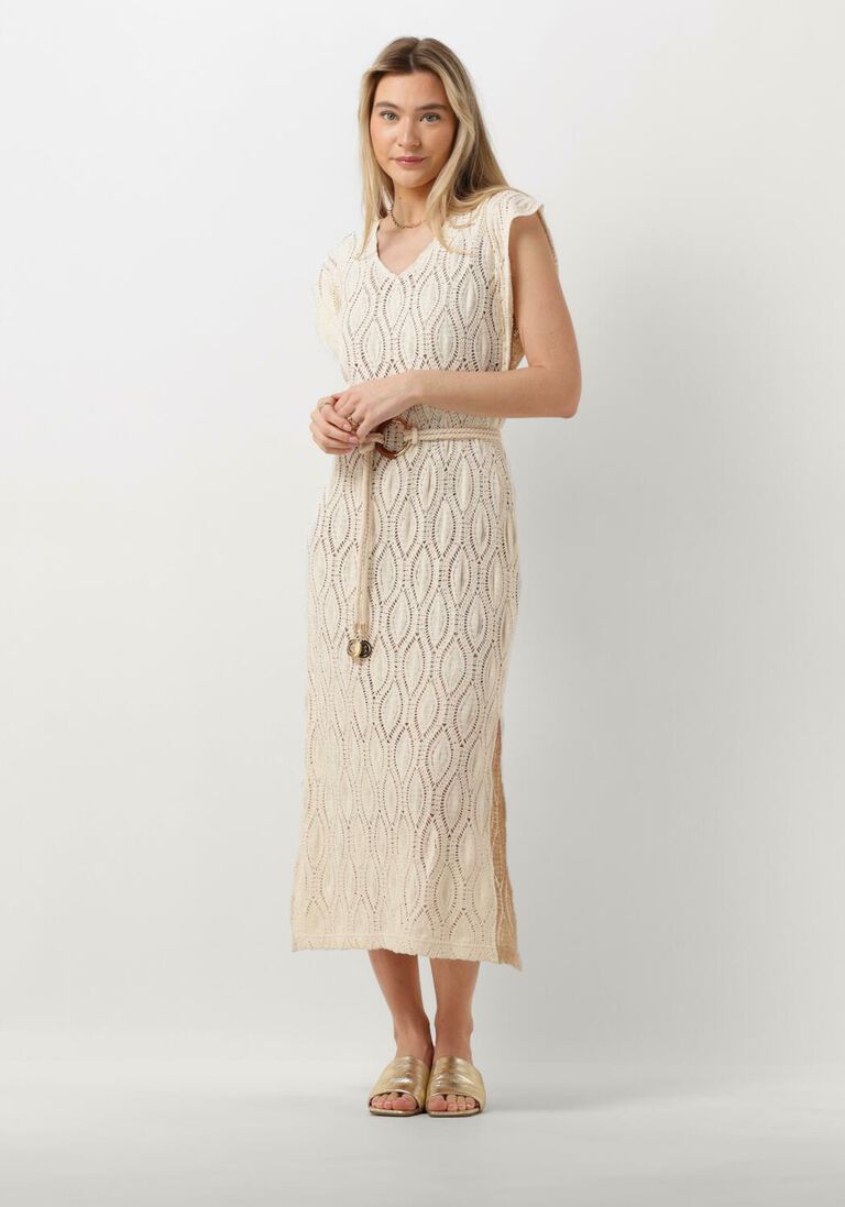 CAROLINE BISS creme caroline biss midi jurk 1140/34