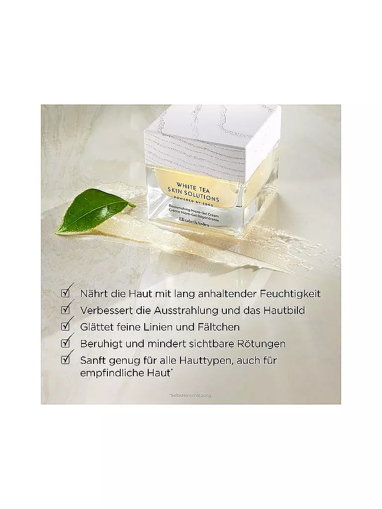 ELIZABETH ARDEN White Tea Skin Solutions Replenishing Micro-Gel Cream 50ml keine Farbe
