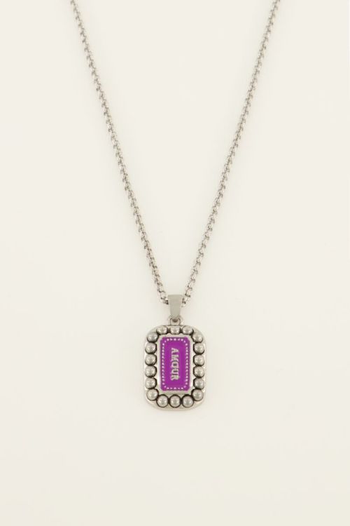 Bold Spirit ketting paarse amour bedel