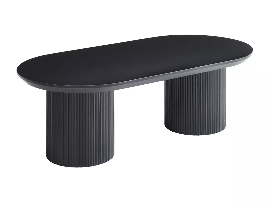Table basse en MDF - Noir - LORIMILA