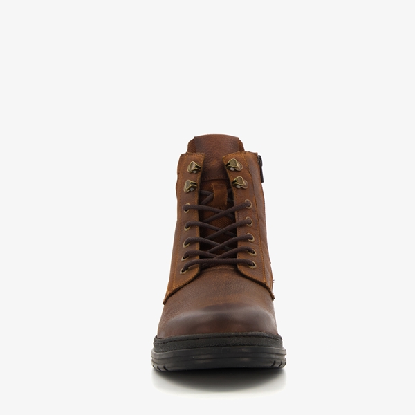 Van Beers leren heren veterboots bruin