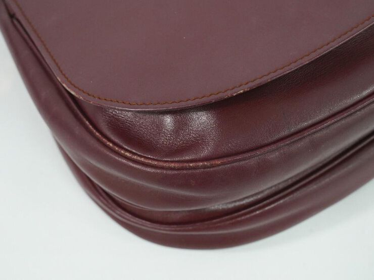 Cartier Vintage Cartier Crossbody Bag Burgundy