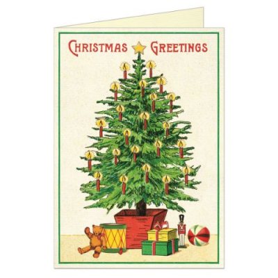 Christmas Tree 3 Greetings Card