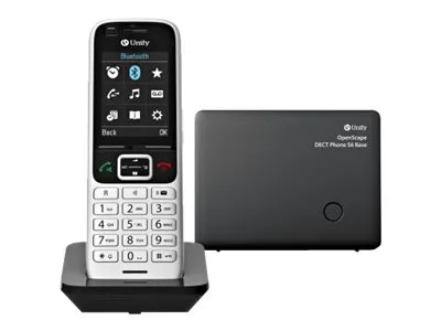 Unify OpenScape DECT Phone S6 Base - Trådløs telefon - med Bluetooth-grænseflade med opkalds-id - ECO DECT - Sort