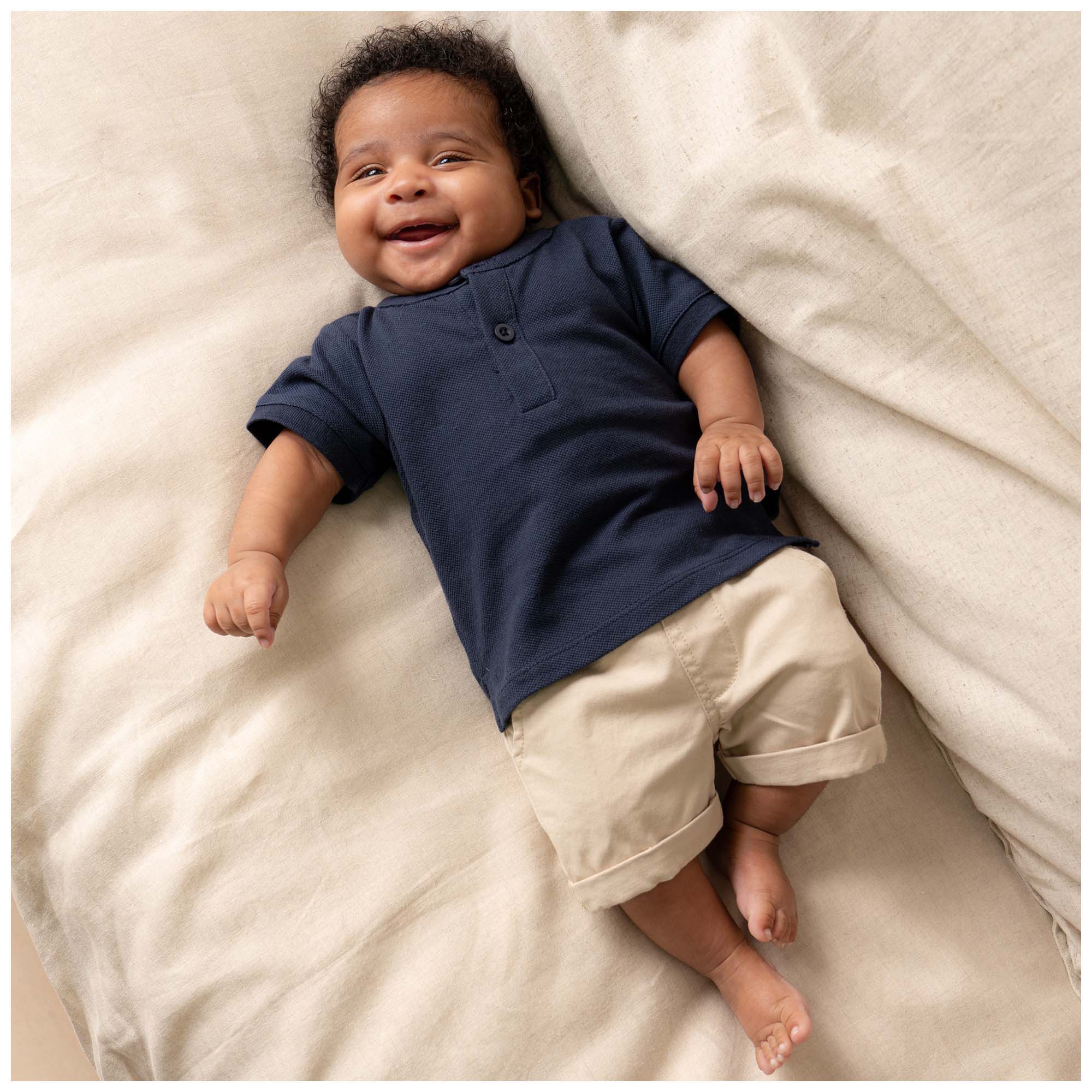 Prénatal baby short  effen beige