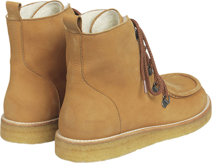 ANGULUS Støvle med uldfoer og bred pasform 2580 camel
