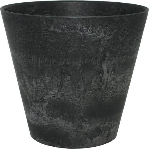 Artstone bloempot Claire D22 H20 cm zwart