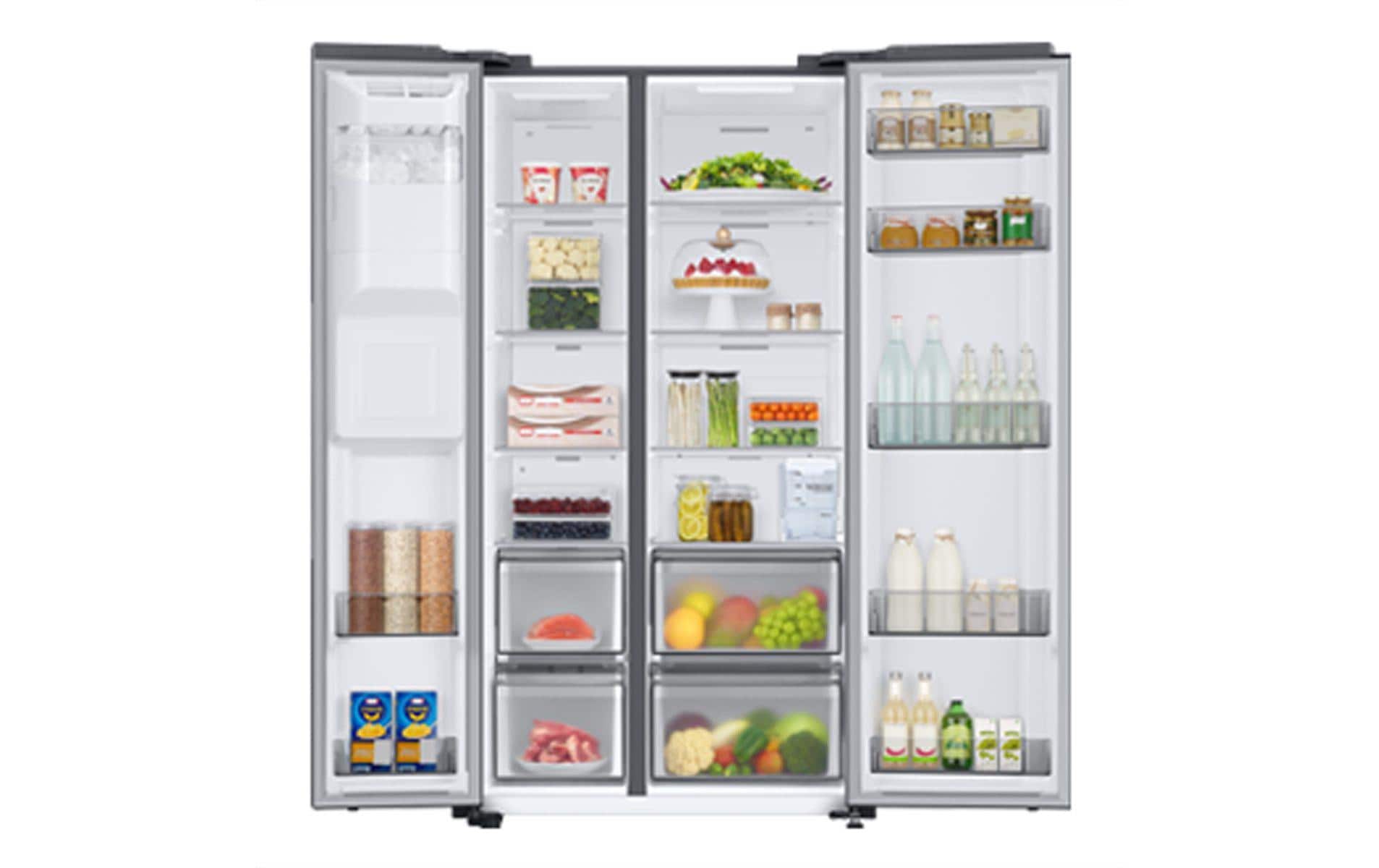 Foodcenter RS68CG852ES9WS Silber<br>Side by Side Kühlgerät mit Wasser- und Eisspender