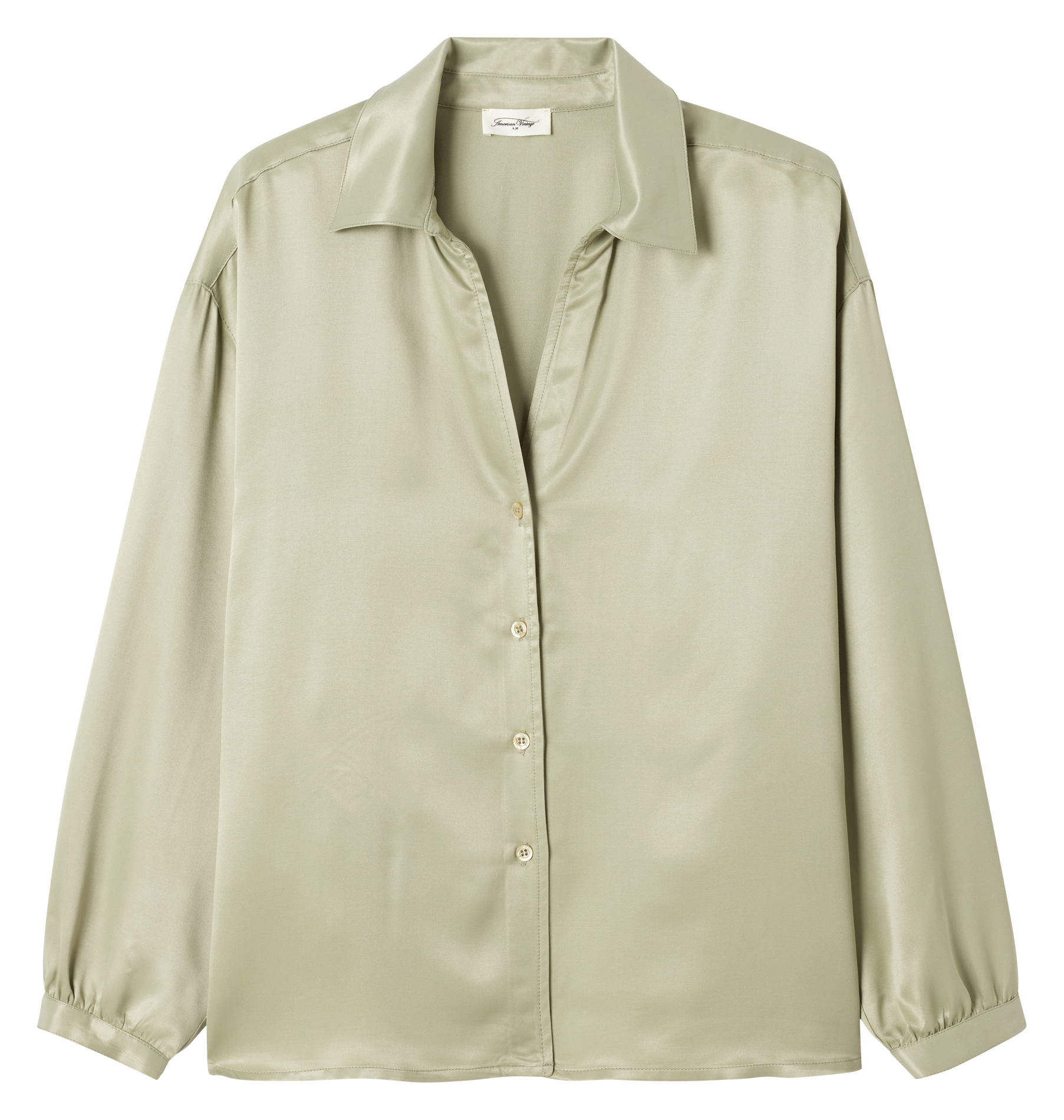 UNYL - Chemise droite satinée| Gris