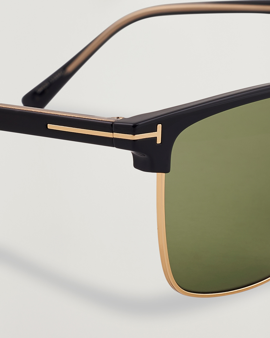 Tom Ford Hudson FT0997-H Metal Sunglasses Black/Green