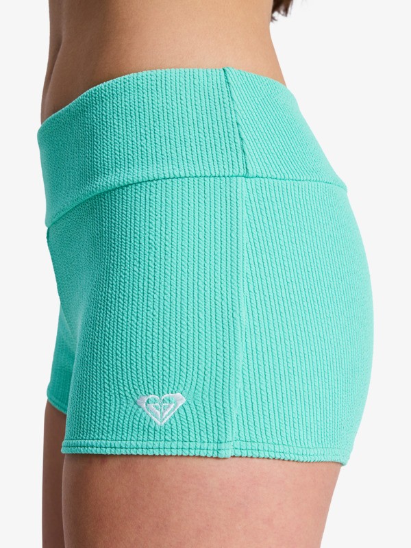 Roxy Sunshine Boyleg Bas de bikini taille haute Vert Femme
