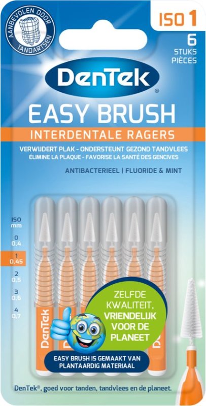 dentek Easy Brush Interdentale Ragers 6 Stuks