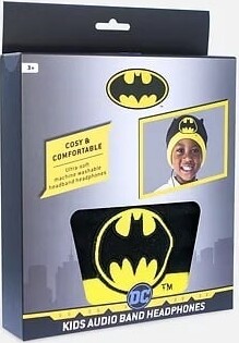 Batman - Høretelefoner Med Pandebånd - Otl - Sort Gul