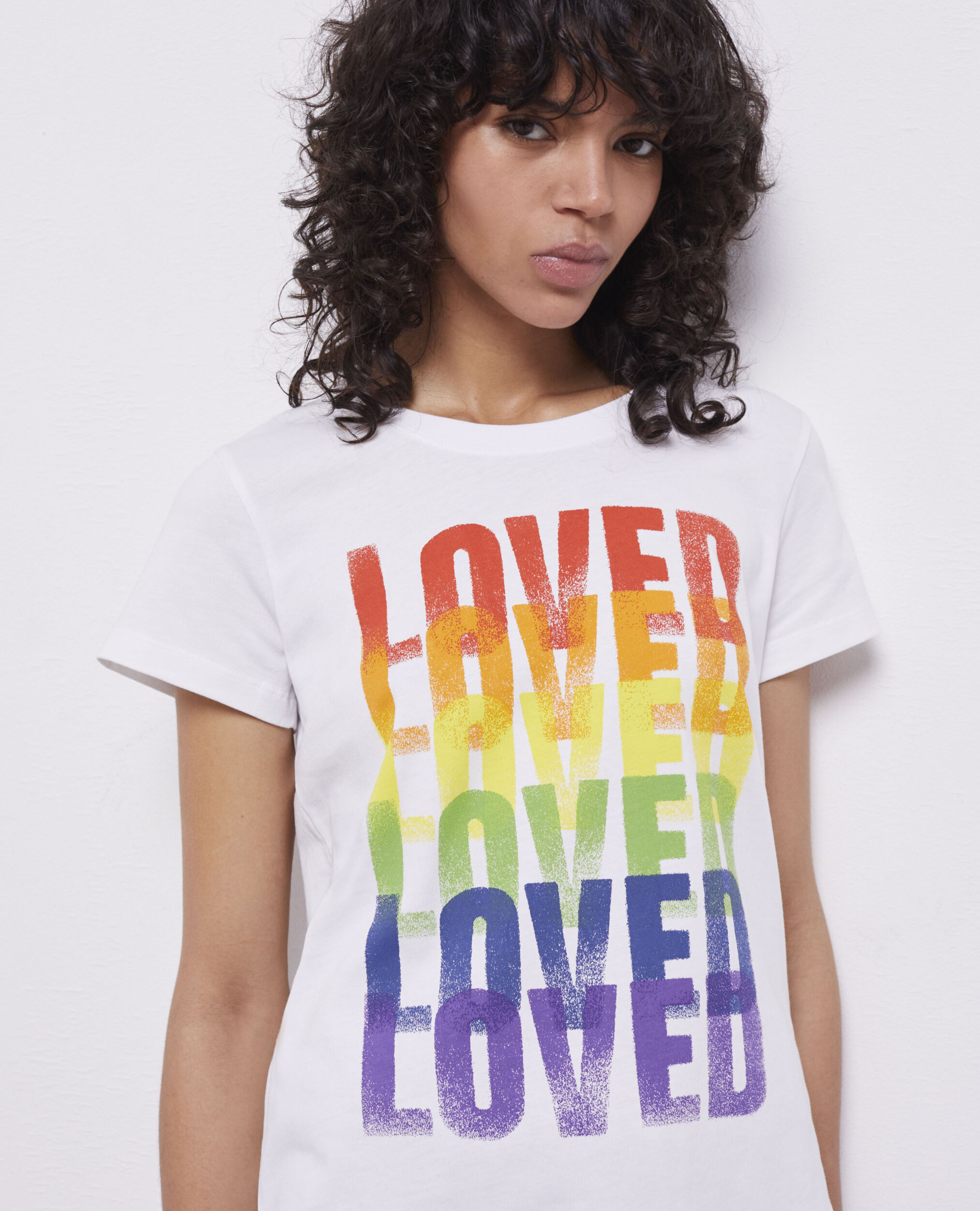 T-shirt Pride blanc