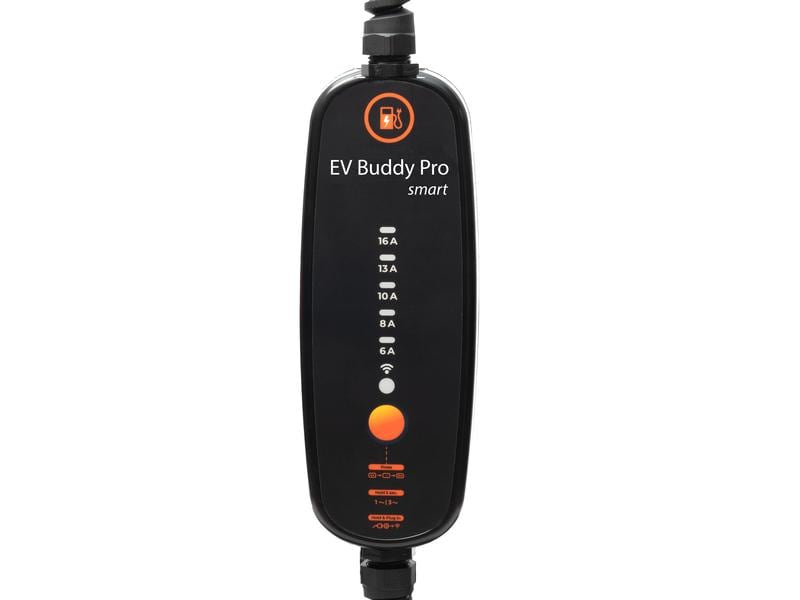EV Buddy Mobiler Lader EV Buddy Pro Smart 11 kW Swiss Stand Dreiphasiges und einphasiges Laden von Elektroautos mit Typ-2-Anschluss, Kabel 6.5 m