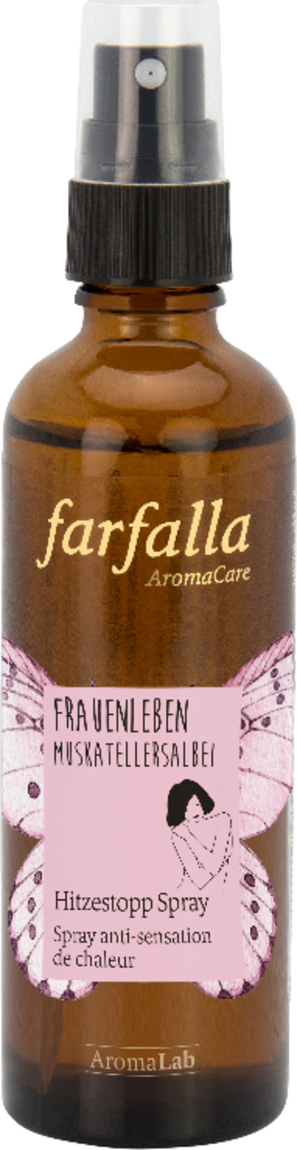 farfalla  Frauenleben Hitzestopp Spray Muskatellersalbei, 75 ml