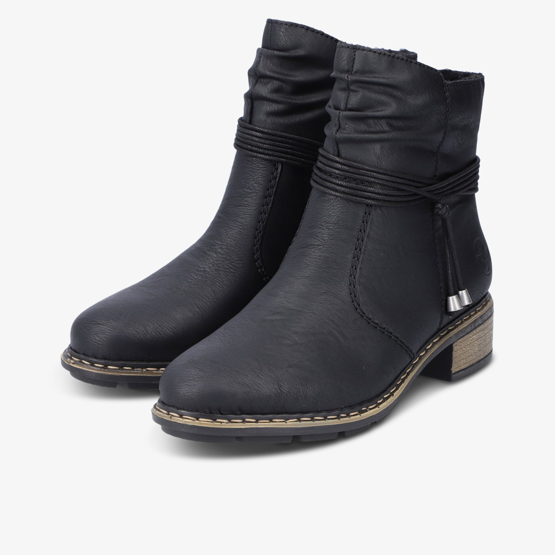 rieker Damen Klassische Stiefeletten schwarz