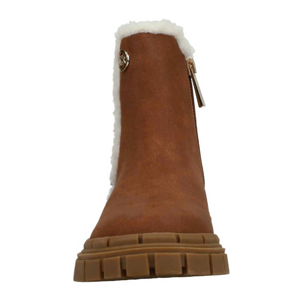 Michael Kors Blakegevoerde enkelboots cognac