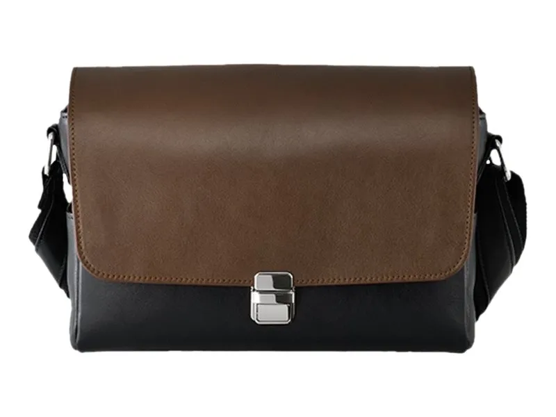 Olympus Premium CBG-11PR - Bæretaske til kamera - læder - sort, brun - for Olympus PEN-F