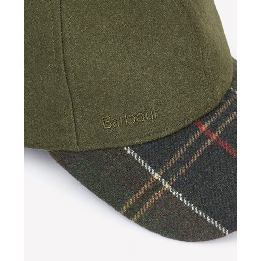 Barbour Roker Sports Cap, Forest Green/Classic, One size