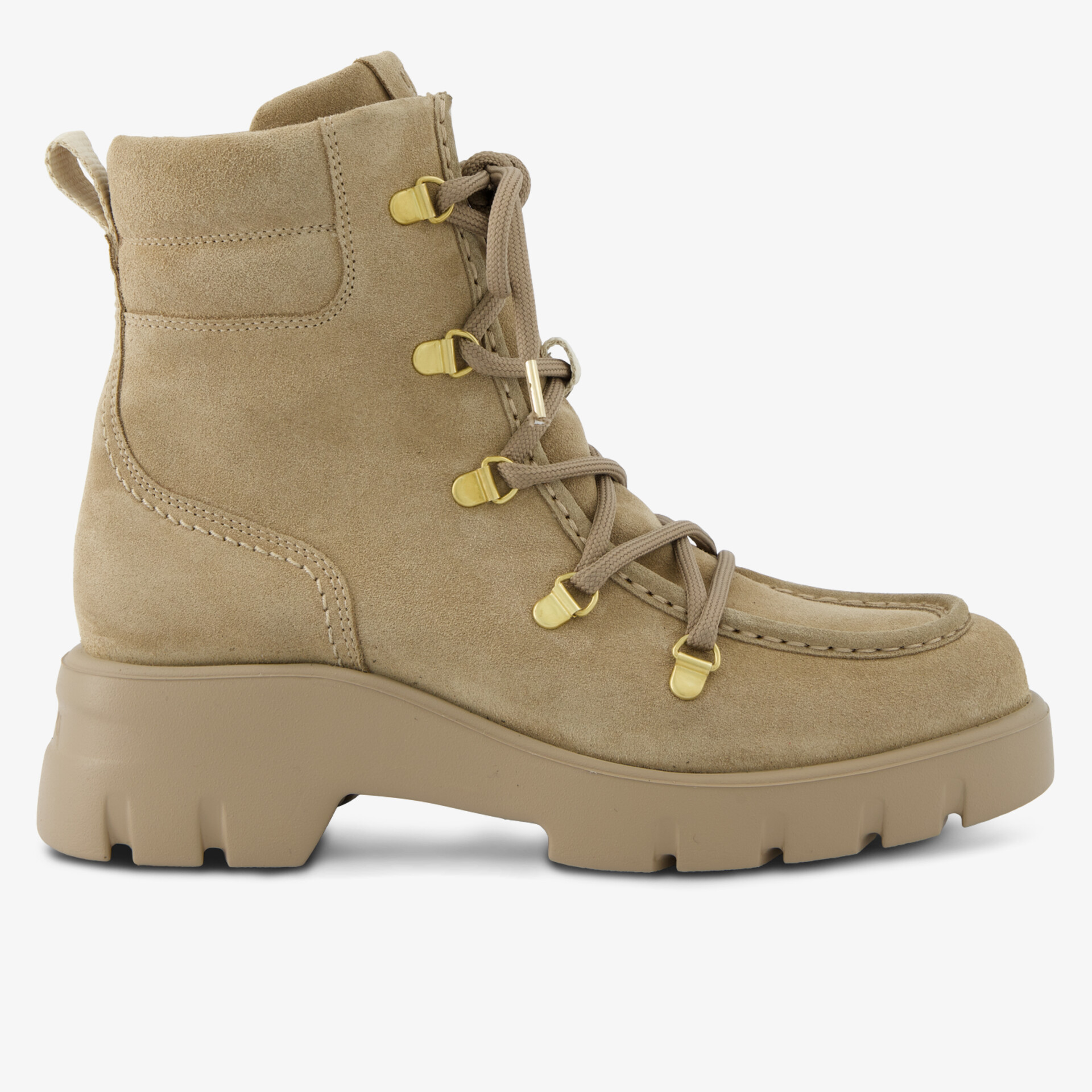 paul green Damen Schnürstiefeletten beige