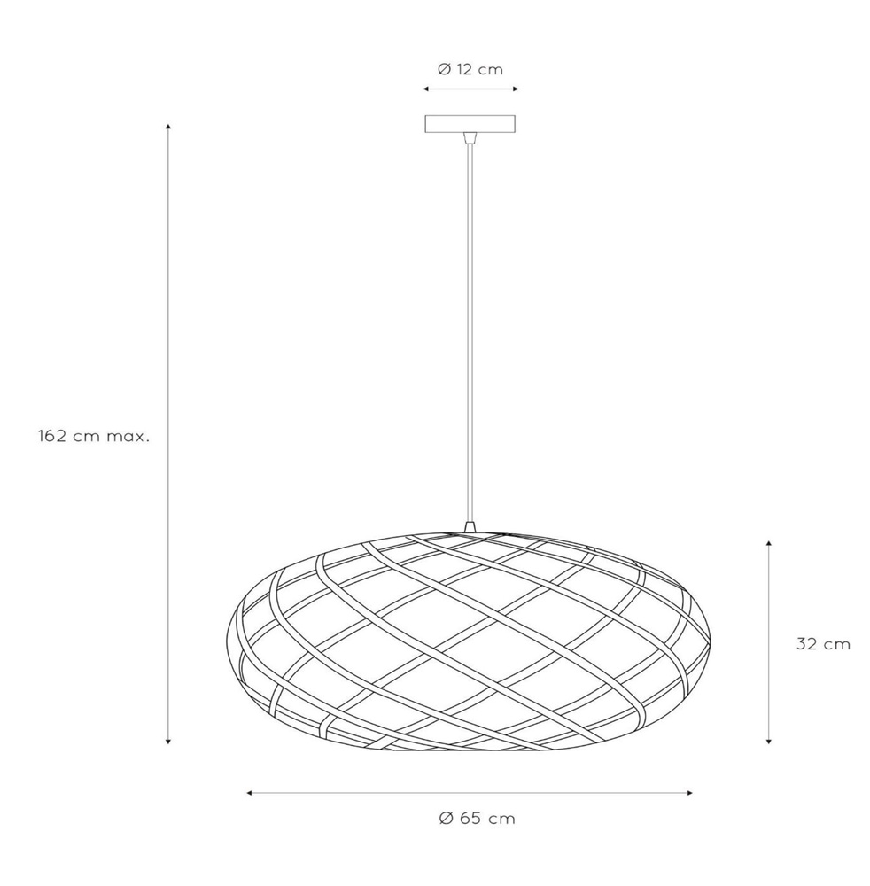 Lucide Wolfram hanglamp 65cm 1x E27 goud mat