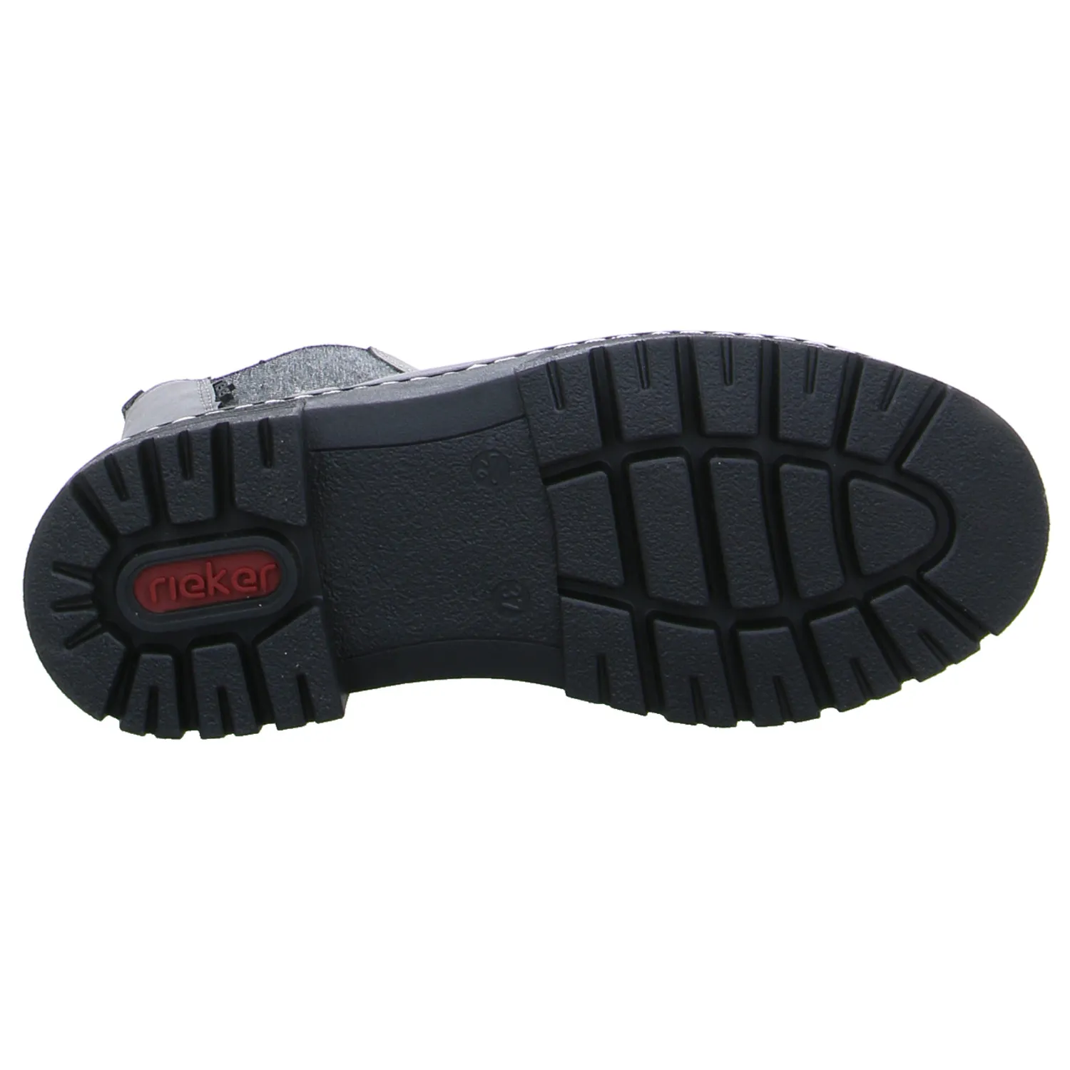RIEKER Boot Grau Lederimitat