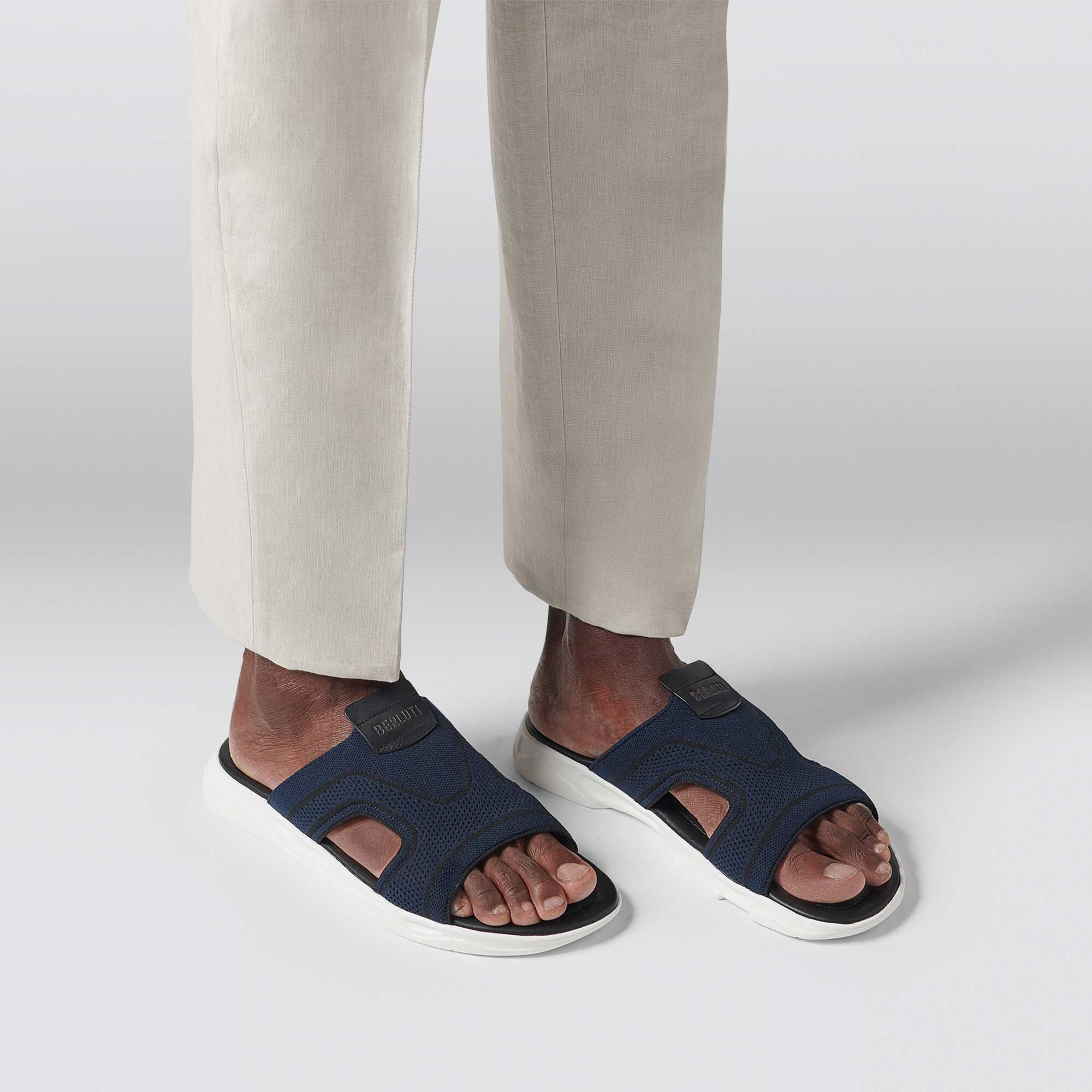 Sandal Shadow En Maille Et Cuir