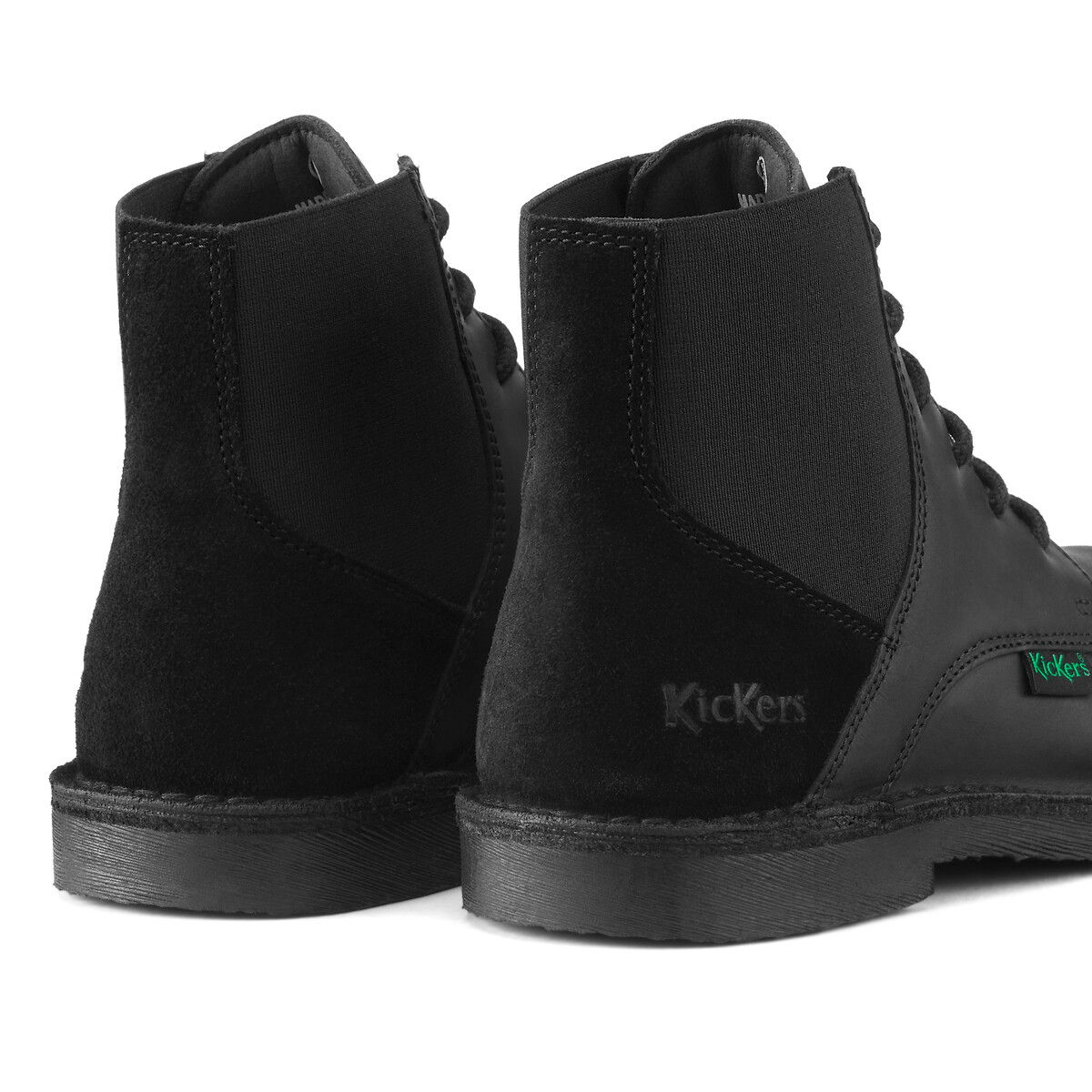 KICKERS<br>Botas de couro com cadarço Kick Liti
