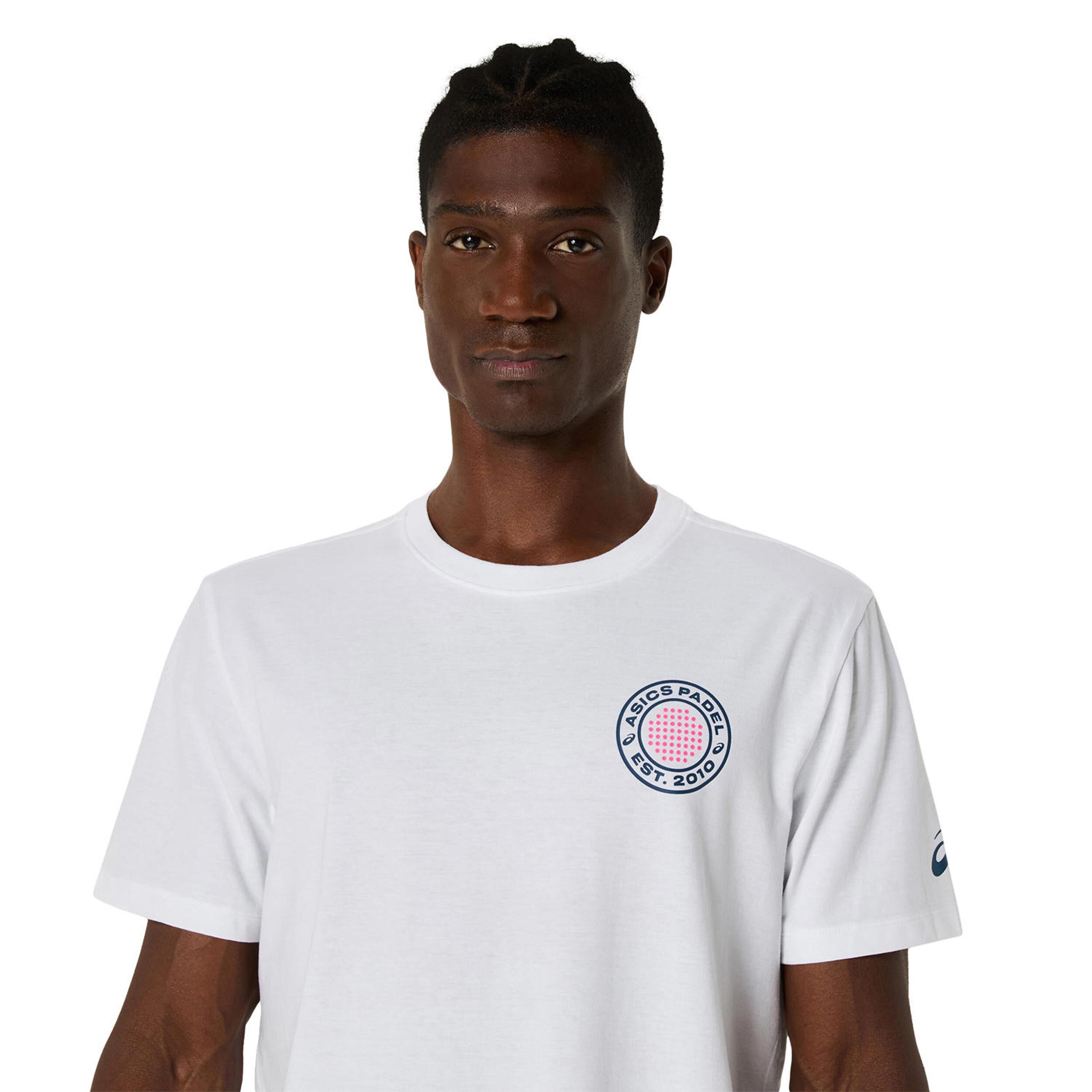 ASICS Court Graphic T-shirt Hommes - Blanc