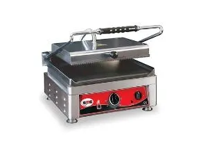 Klemgrill GMG 41x50x30 cm Grillareal 36x27 cm Rillet top/Glat bund 300C,stk
