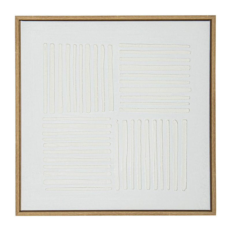 Toile peinte encadrée 'Square'