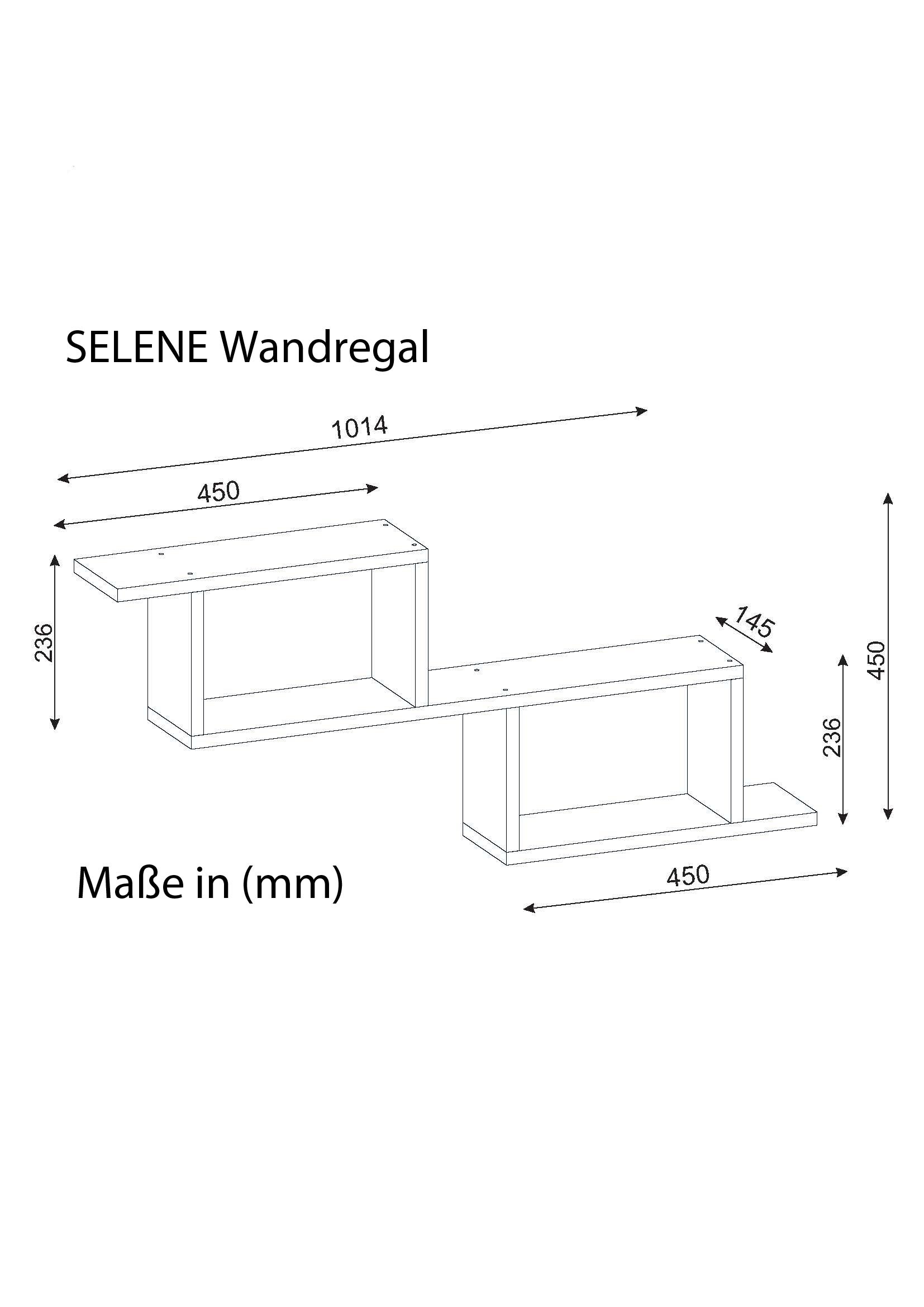Wandregal Selene Weiß