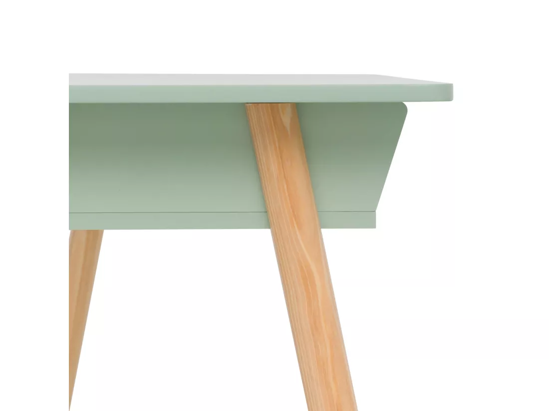 Bureau pour enfants Luan 70x90x50 MDF Pin Vert d'eau Marron