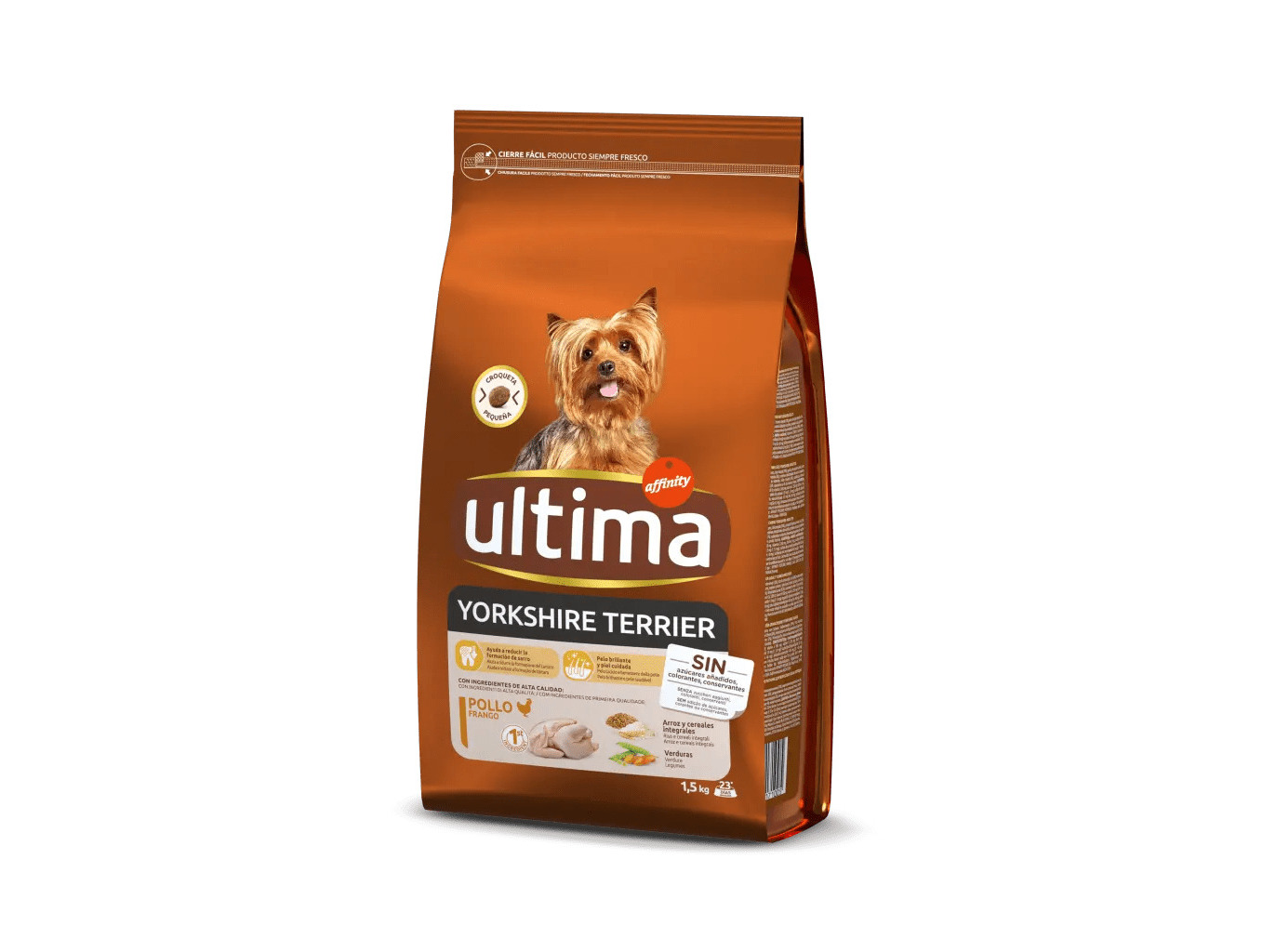 RAÇÃO PARA CÃO ULTIMA YORKSHIRE TERRIER 1.5KG
