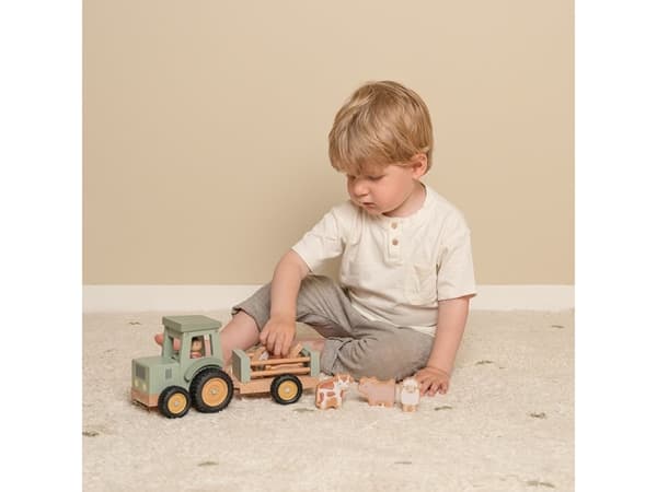 Little Dutch Little Farm, Traktor, Little Farm, 1,5 år, Tre, Flerfarget