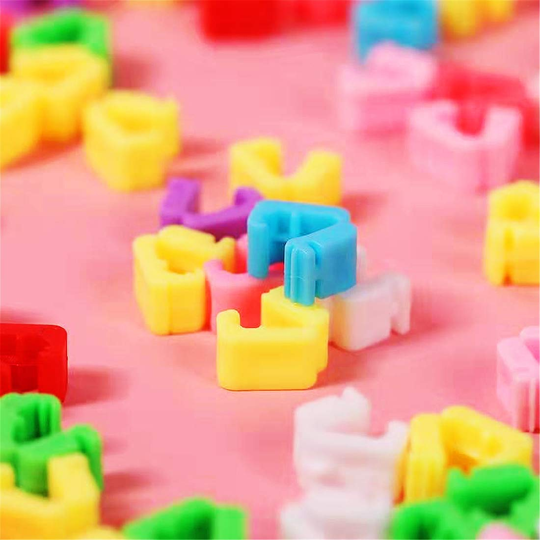 (100er Set) 12x8mm Party Ballon Clips Luftballon Mini Verschlüsse Bunte Ballon Knotenhilfe - Assortiert