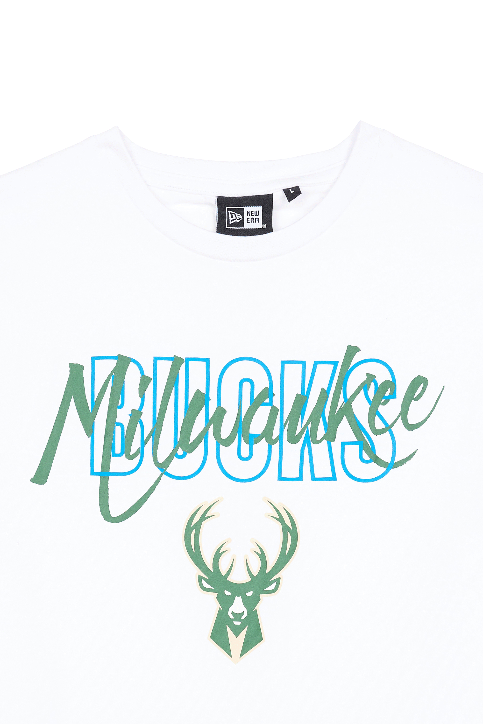 NEW ERA T-SHIRT SCRIPT MILBUC  WHIDKG Blanc