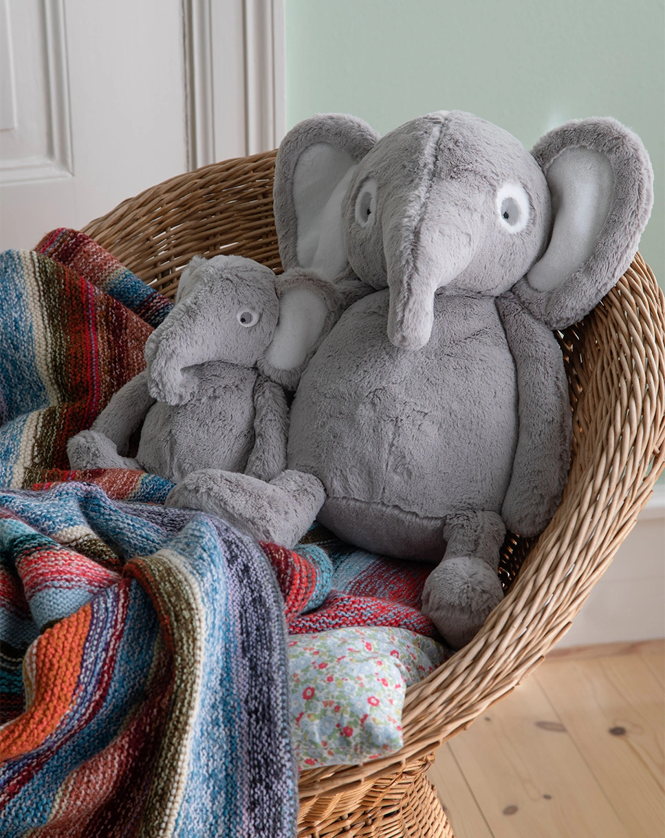 Plüschtier FINLEY DER ELEFANT (22cm) in grau
