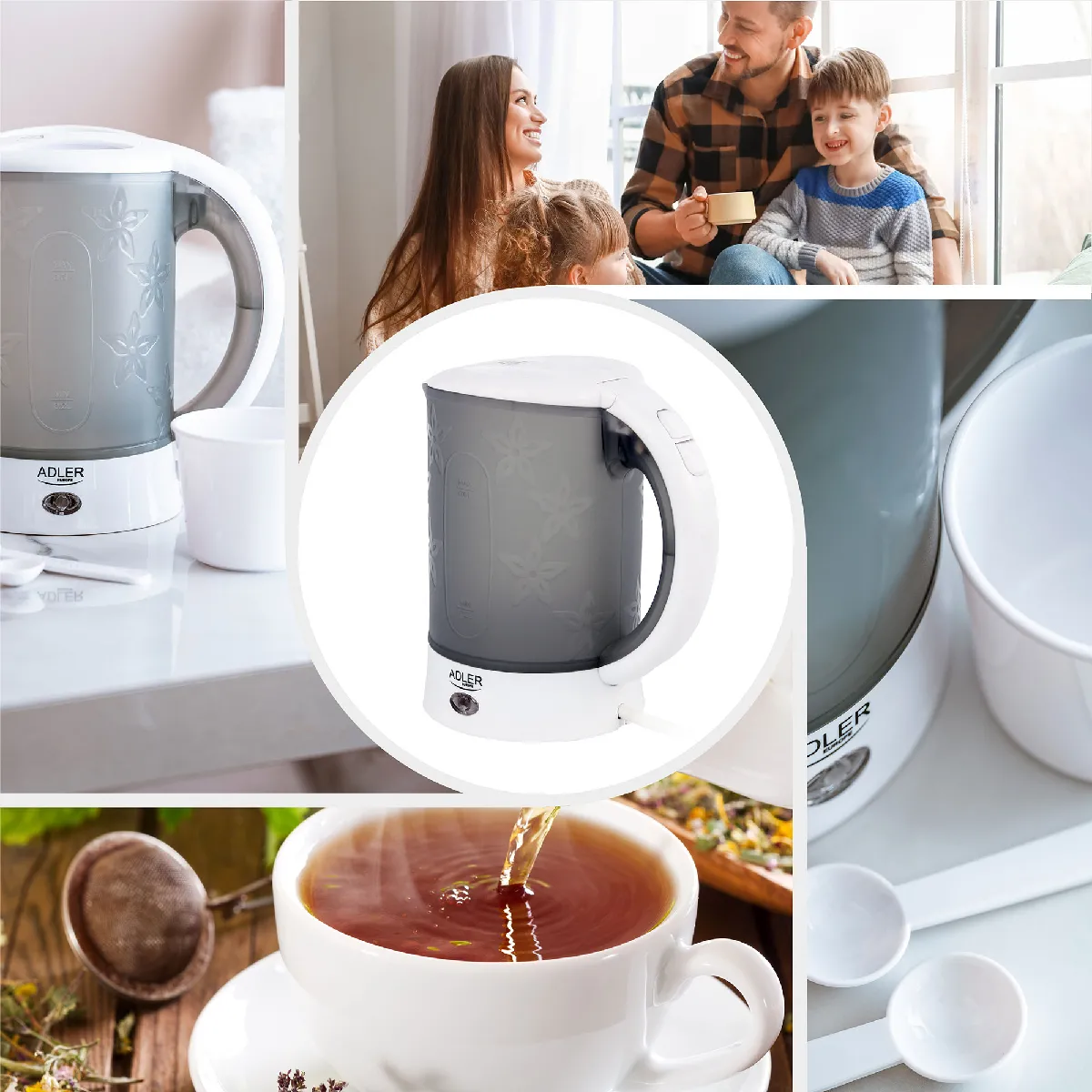 Adler AD1268 - Blanc/Gris