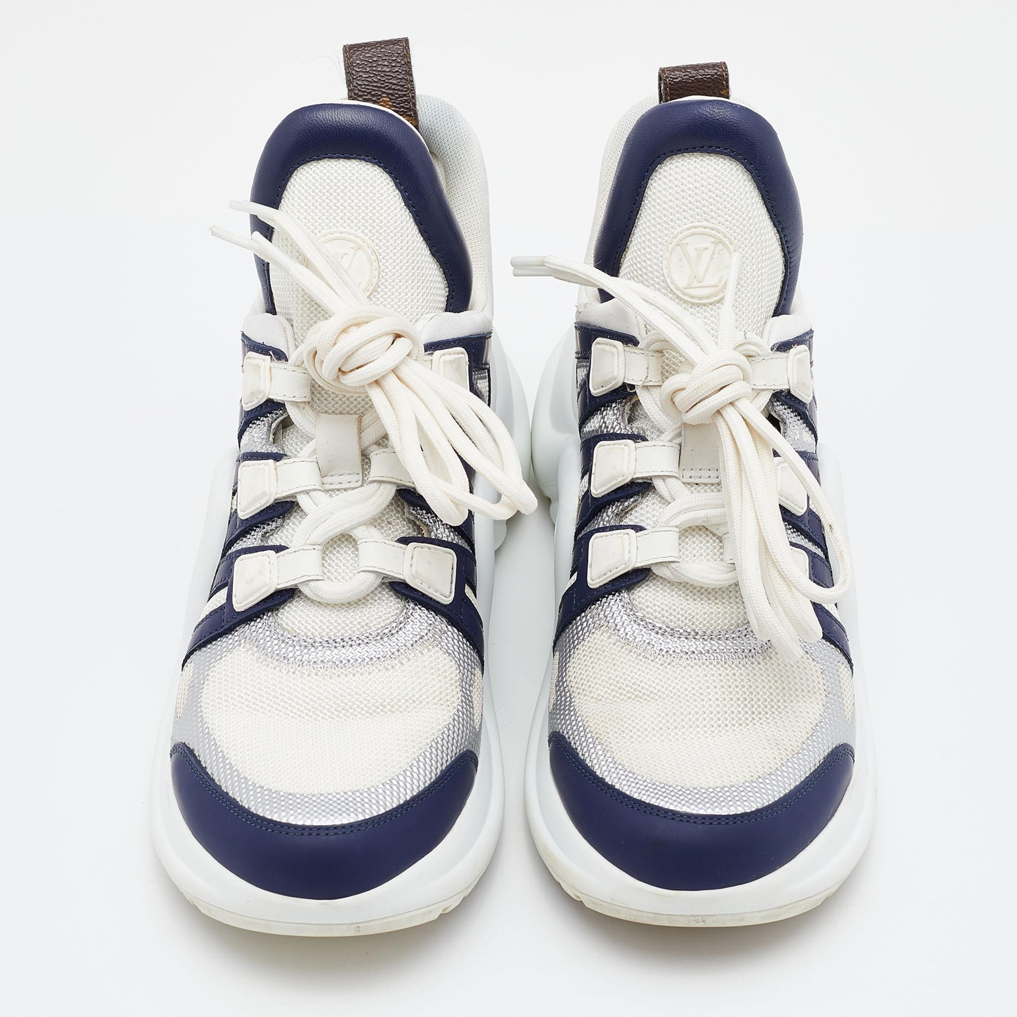 Louis Vuitton Multicolor Nylon and Leather Archlight Sneakers