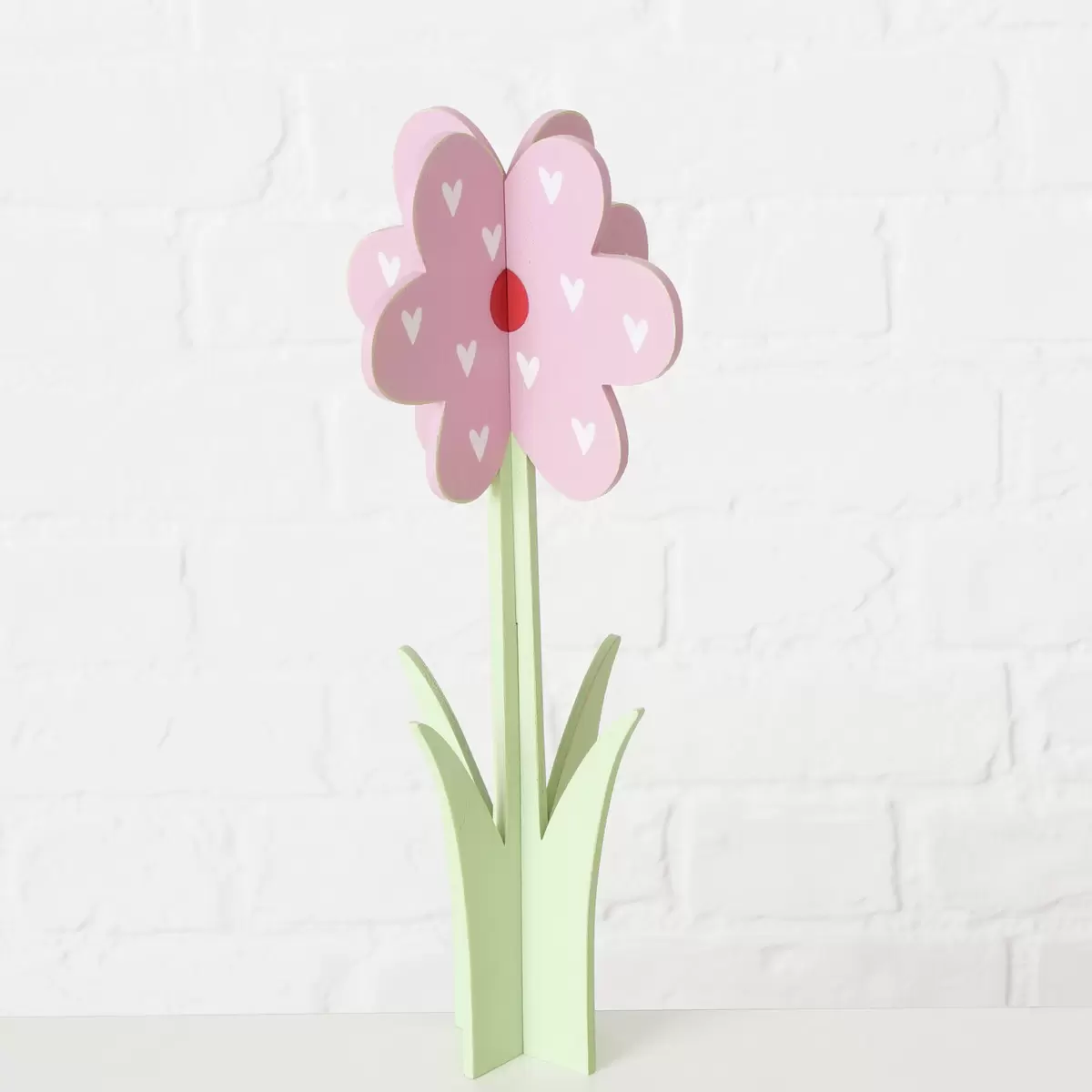 Dekoaufsteller Blume grün,lila,rosa