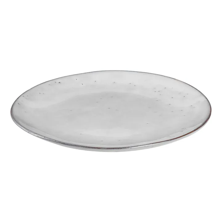Broste Copenhagen Assiette Nordic Sand en grès  | Gris clair